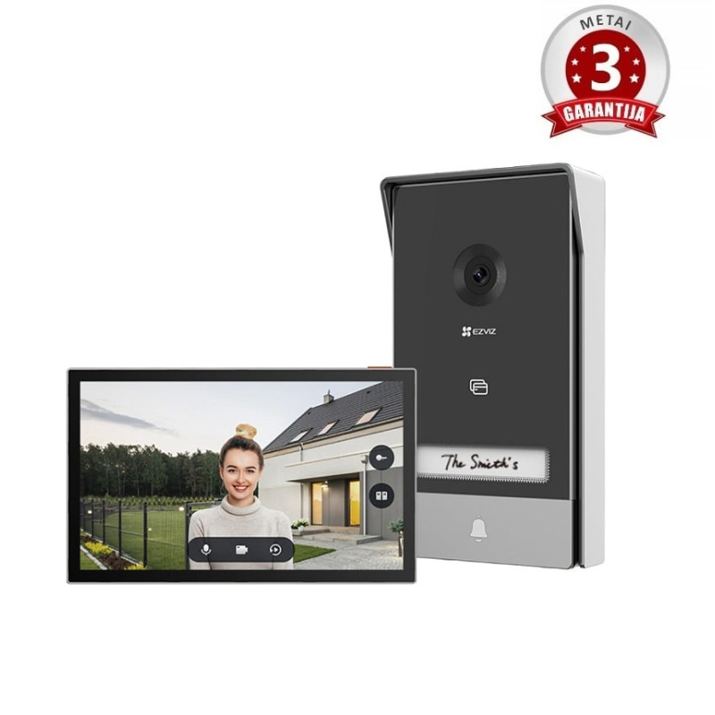 EZVIZ HP7 2K IP telefonspynės komplektas su 7" monitoriumi