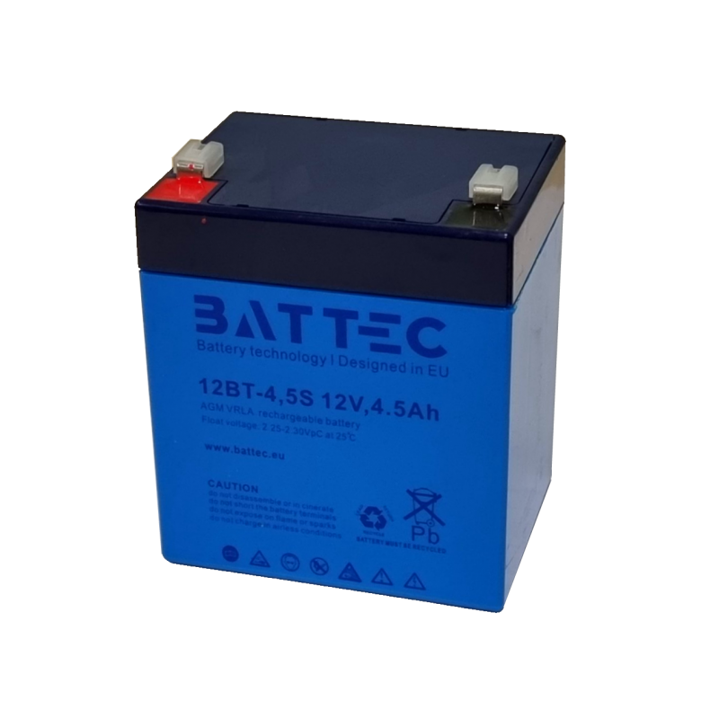 Akumuliatorius 12V, 4.5Ah, BATTEC