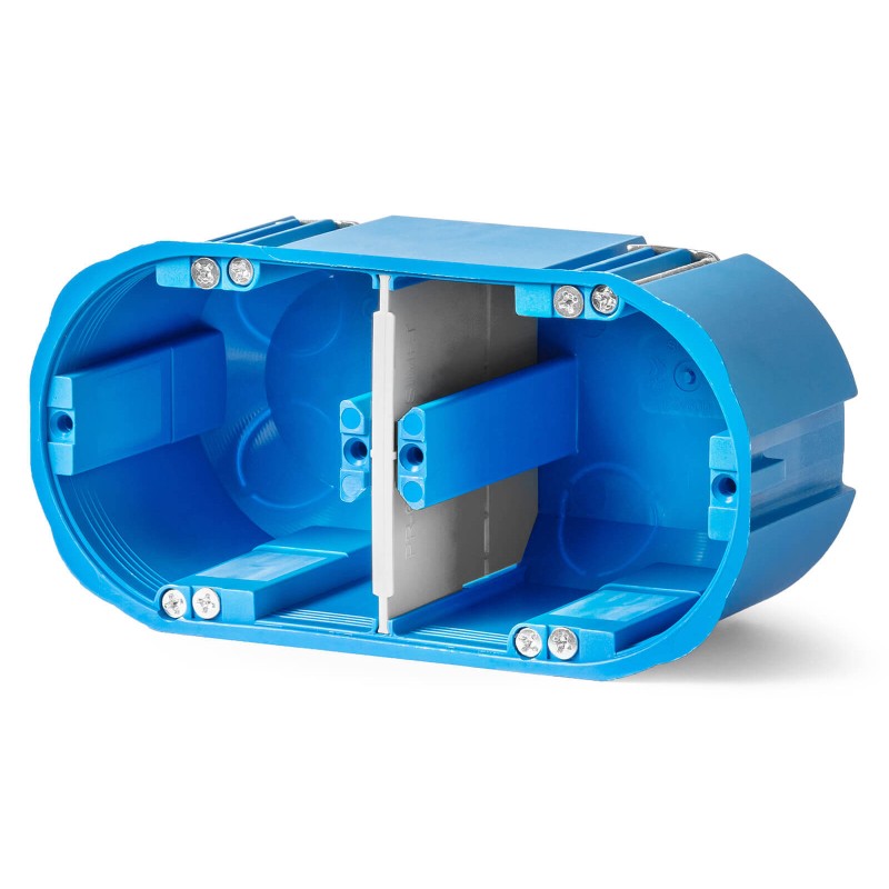 Dvivietė montažinė dėžutė į gipso kartoną P2X60D SIMET