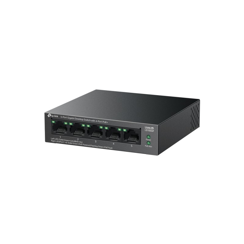 TP‑LINK LS105GP 5‑Port Gigabit PoE+ Switch