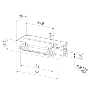 HARTTE XS12R fail-safe electric strike