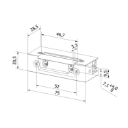 HARTTE S12R fail-safe electric strike